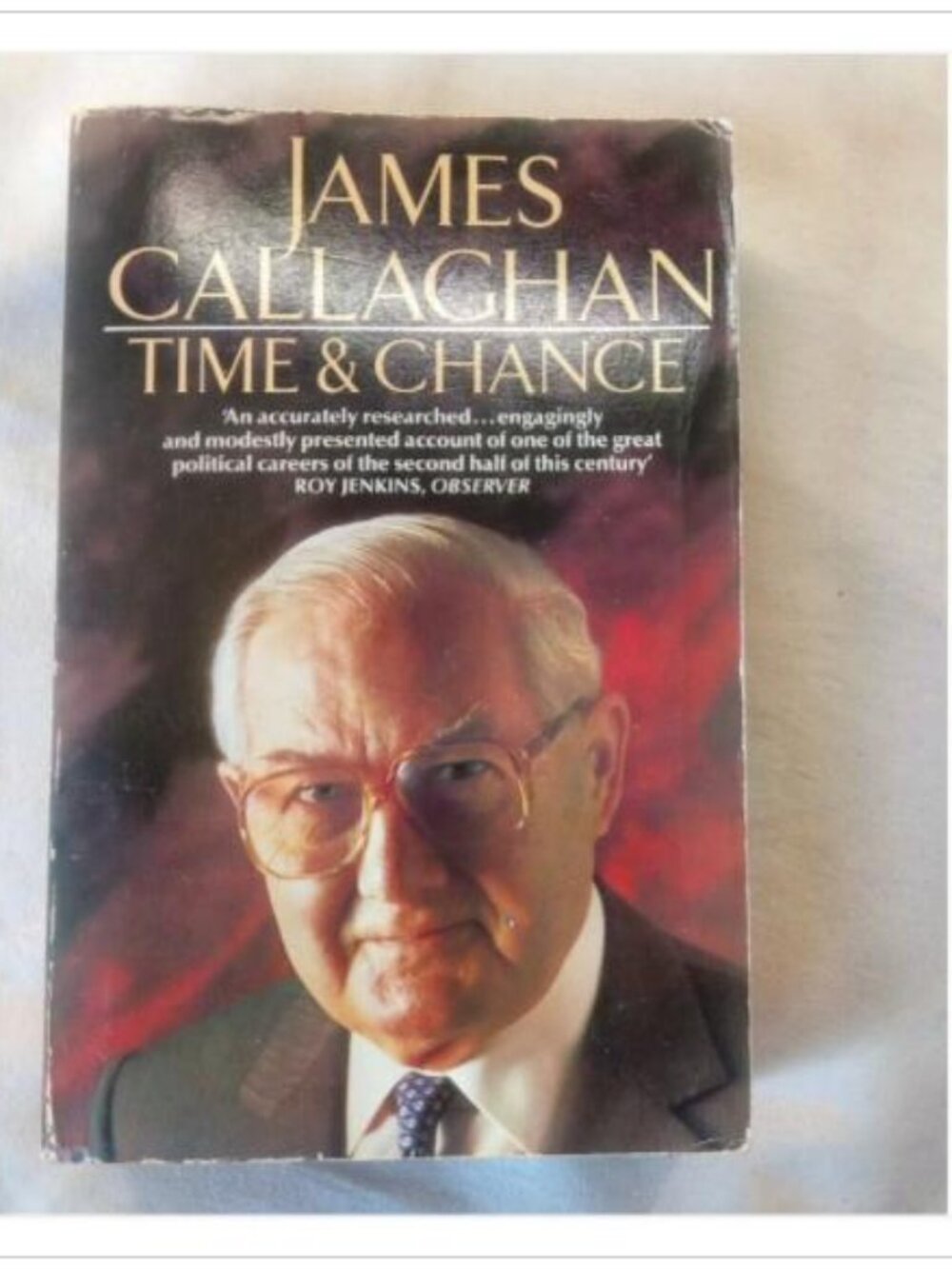 Time & Chance James Callaghan 1988 First Edition Paperback Book Vintage Novel